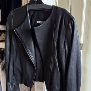 Vince Black Leather Jacket